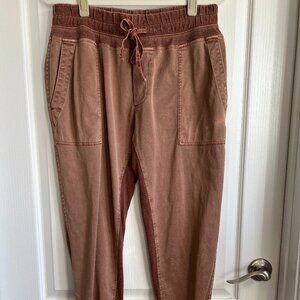 James Perse Los Angeles Mixed Media Pant Jogger Brown Clay 3 (Large) Cotton